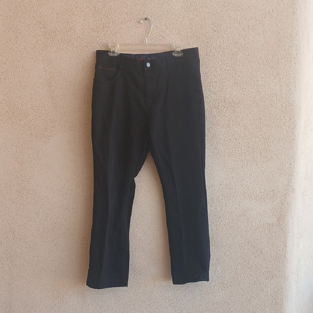 Giannii Men's Black Chinos